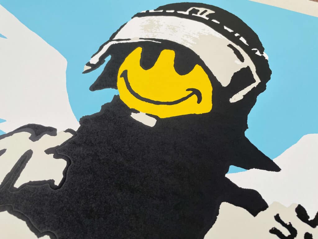 Banksy - Flying Copper - Limited Edition Screen Print [repro]