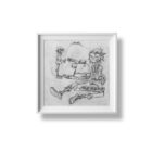 jamie-hewlett-gorillaz-demon-days-mini-print-2D-framed