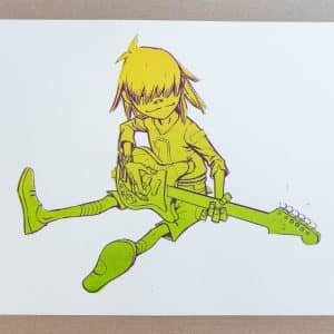 Jamie Hewlett - Gorillaz - Limited Edition Noodle Gradient Screen Print