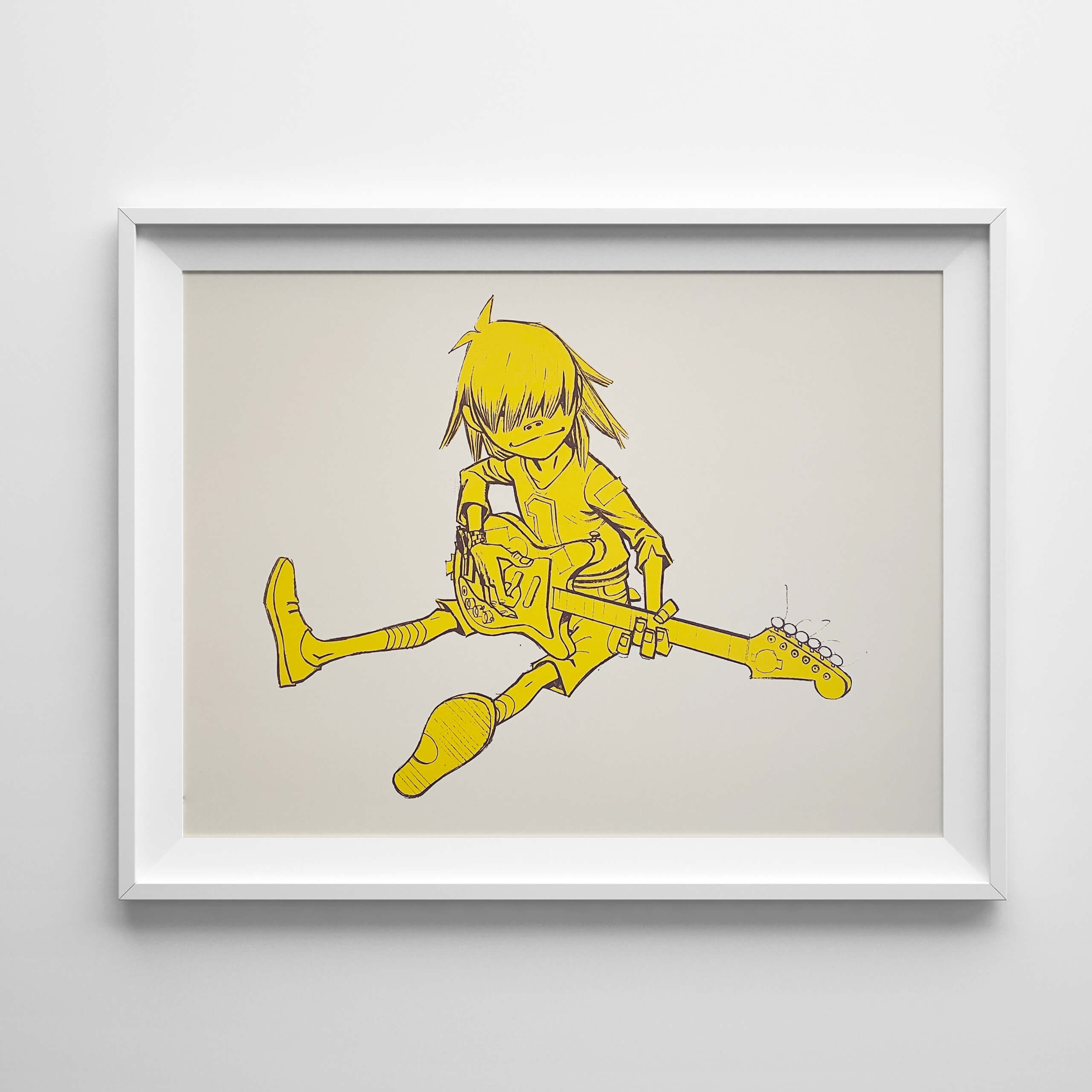 jamie-hewlett-gorillaz-noodle-yellow-print-pow-framed