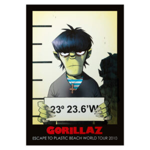 jamie-hewlett-gorillaz-plastic-beach-world-tour-mugshot-poster-murdoc