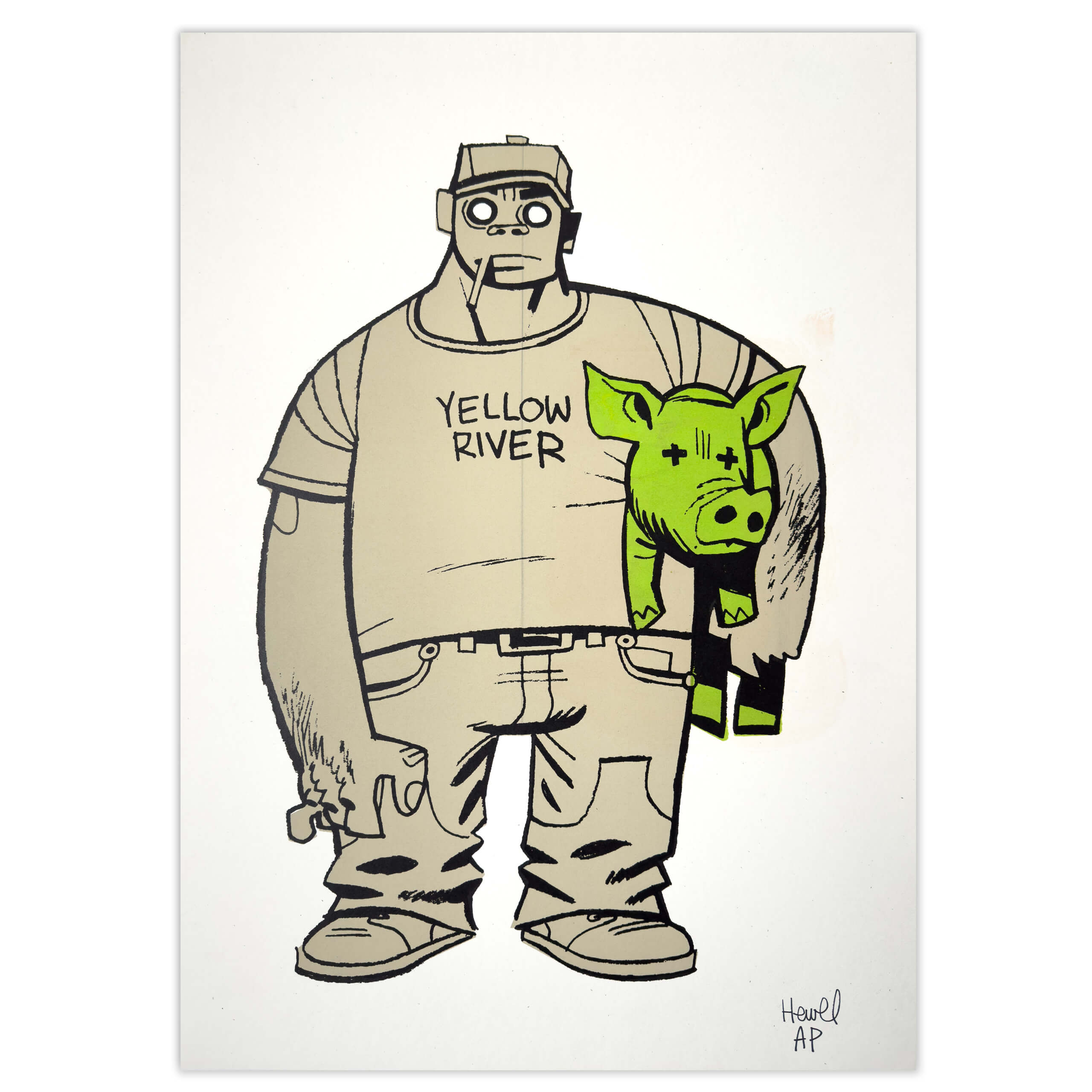 gorillaz-russel-hobbs-green-signed-artist-proof gorillaz-russel-hobbs-green-signed-artist-proof