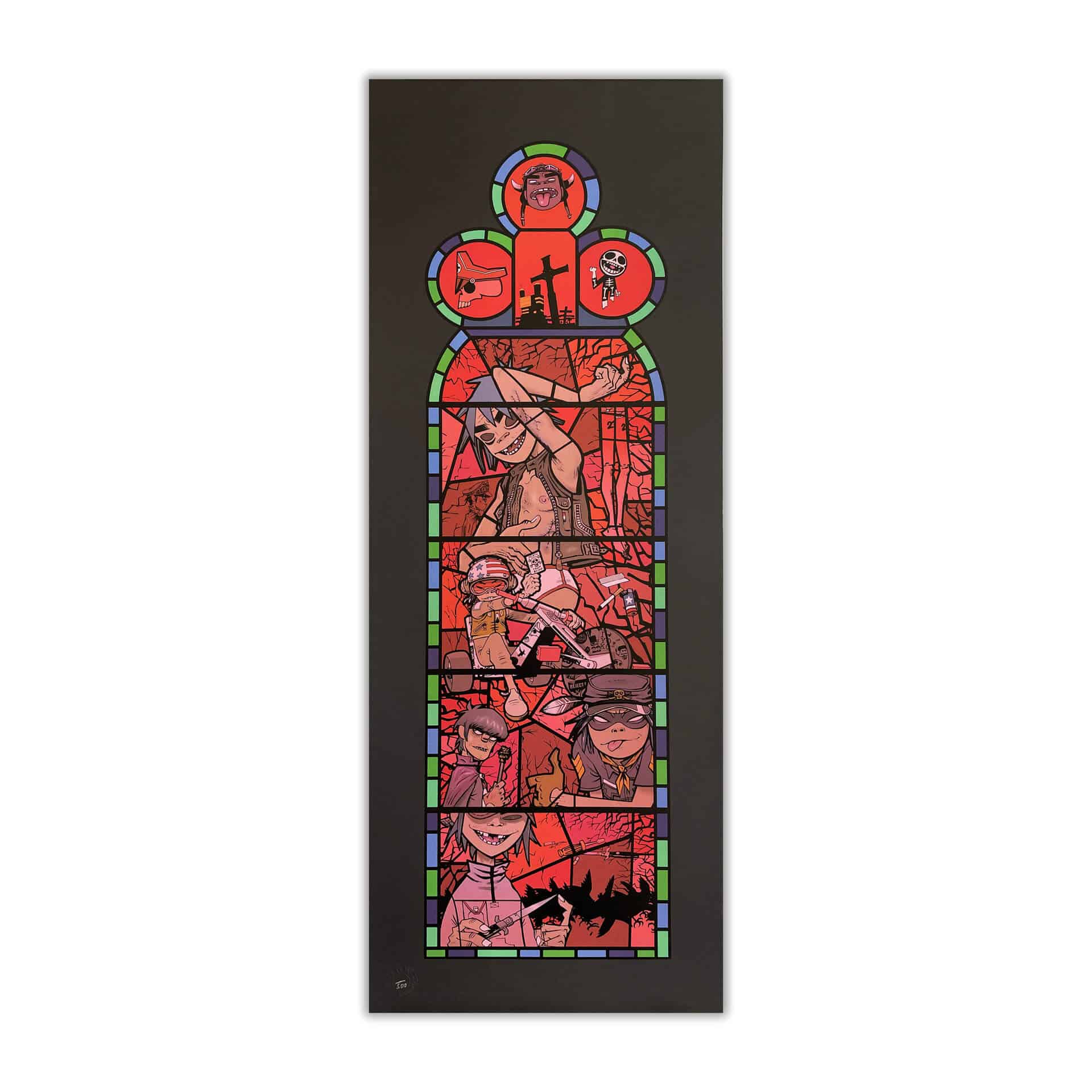 jamie-hewlett-gorillaz-stained-glass-window-prints-full-set-43