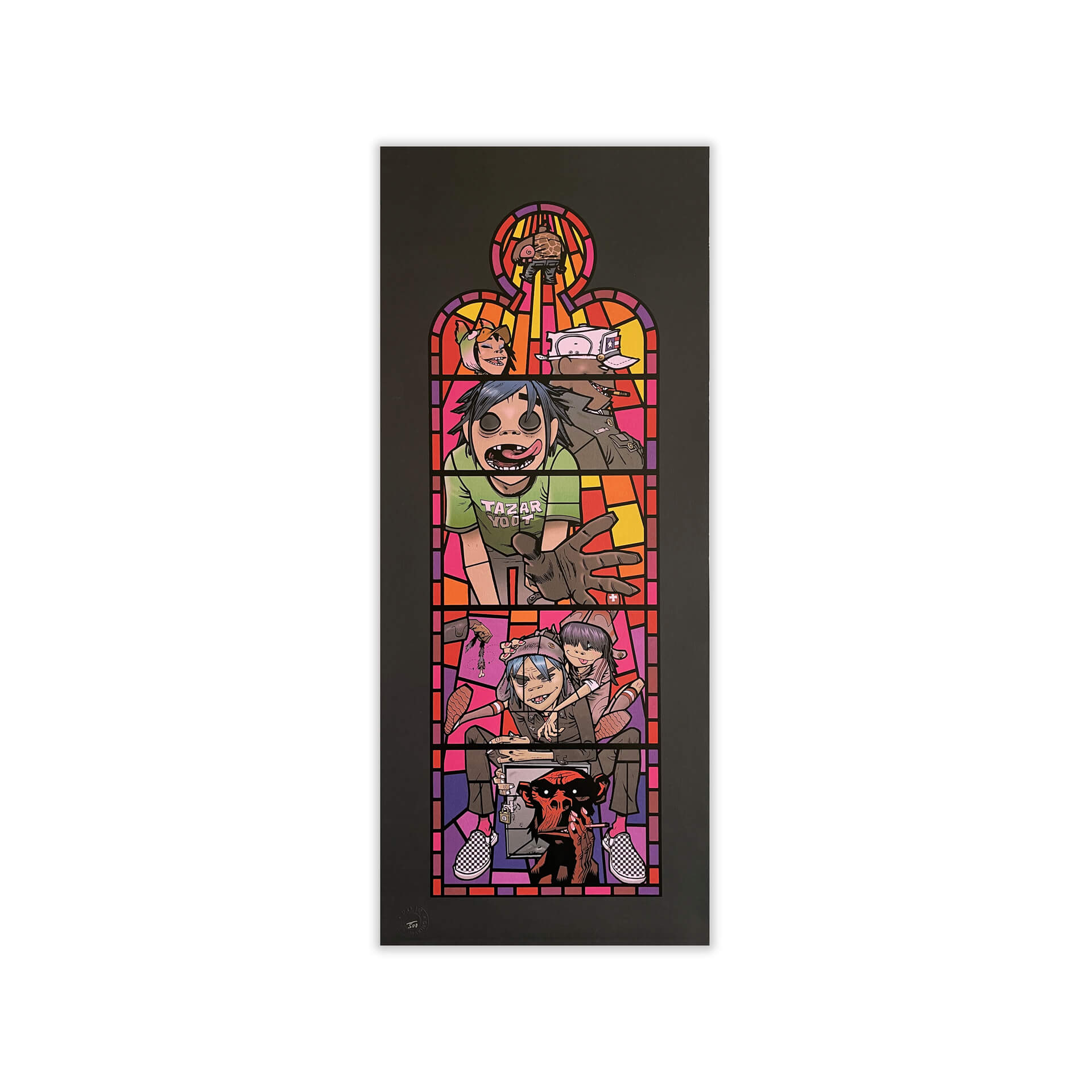 jamie-hewlett-gorillaz-stained-glass-window-prints-full-set-46