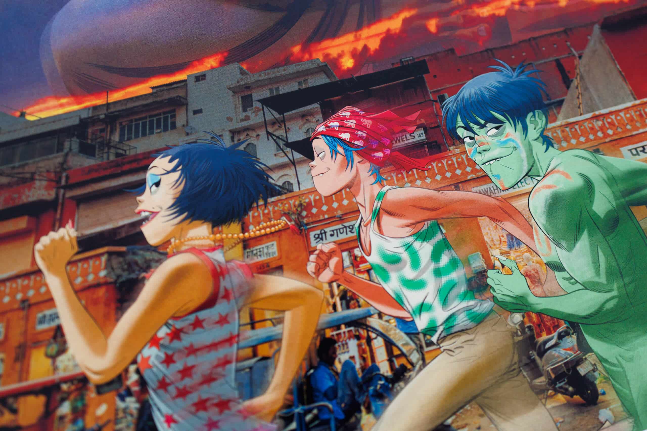 jamie-hewlett-gorillaz-the-mountain-print-ganesha-on-the-roof-6