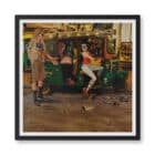 jamie-hewlett-gorillaz-the-mountain-print-new-day-in-new-delhi-framed-blk