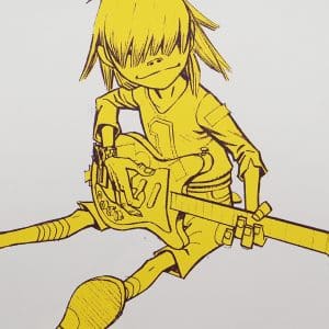 Jamie Hewlett - Limited Edition Noodle Gorillaz Screen Print