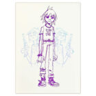 jamie-hewlett–gorillaz–limited-edition-print–2d-born-to-die–purple-light-blue–artist-proof