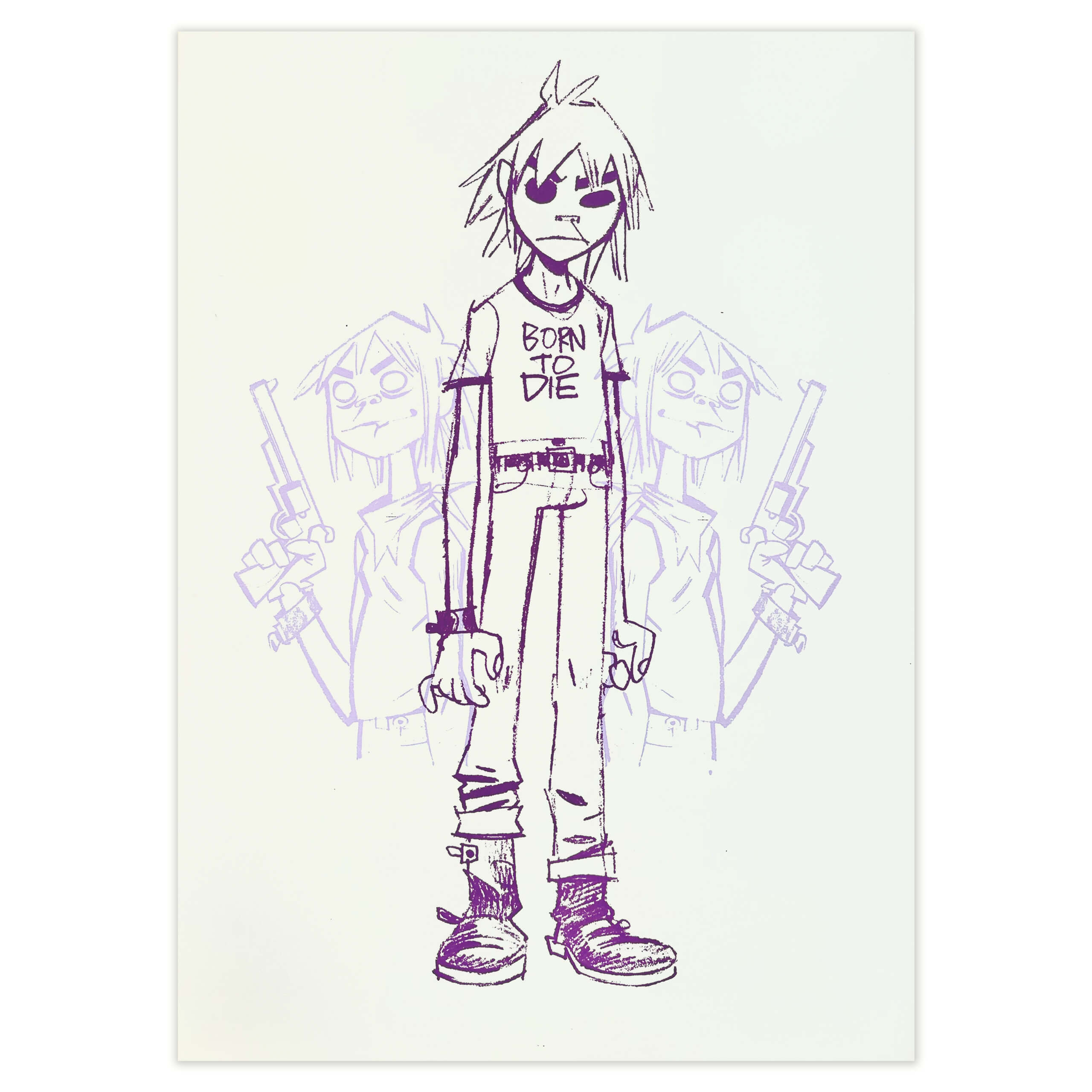 jamie-hewlett–gorillaz–limited-edition-print–2d-born-to-die–purple-lilac–artist-proof jamie-hewlett–gorillaz–limited-edition-print–2d-born-to-die–purple-lilac–artist-proof
