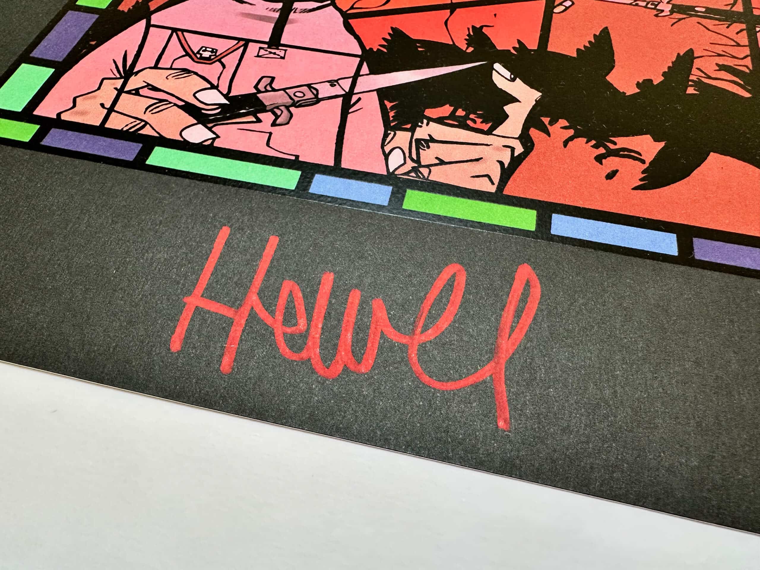 jamie-hewlett–gorillaz–stained-glass-window–5-prints–matching-edition-full-set–signed-08